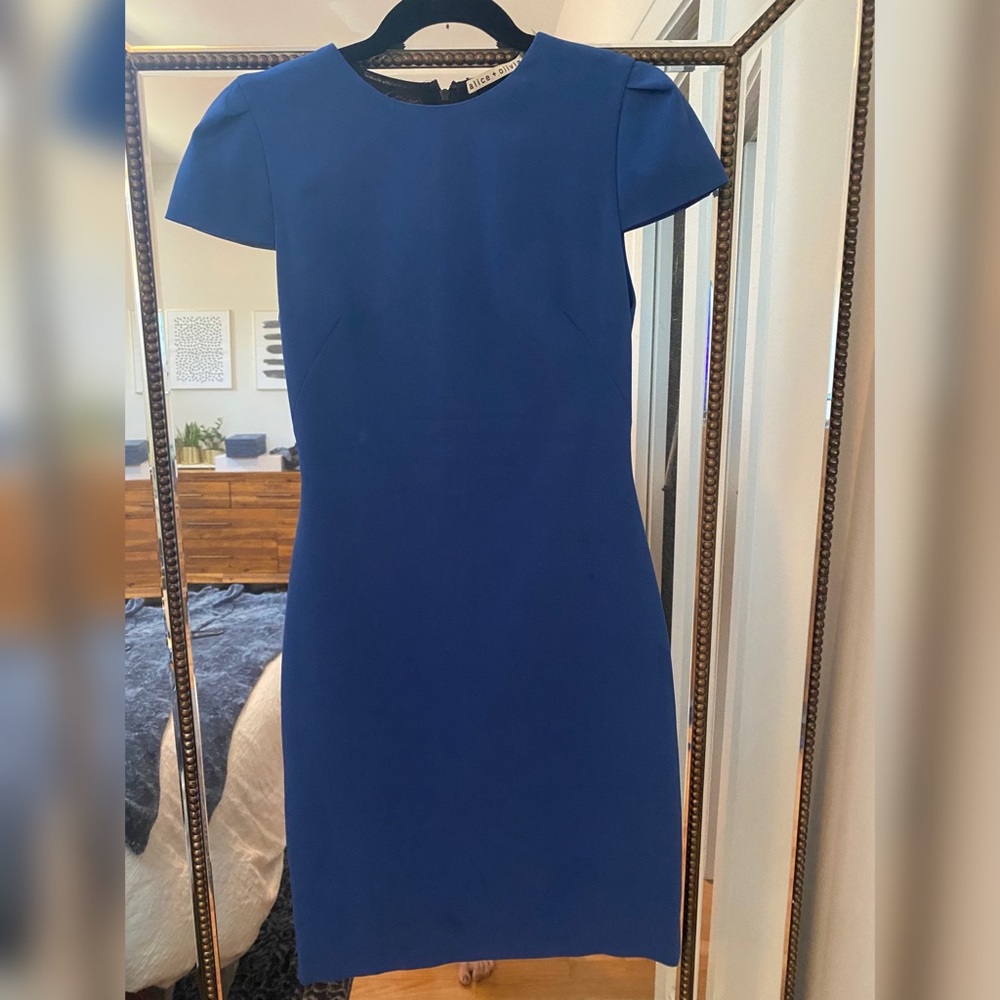 Alice and Olivia Blue Dress